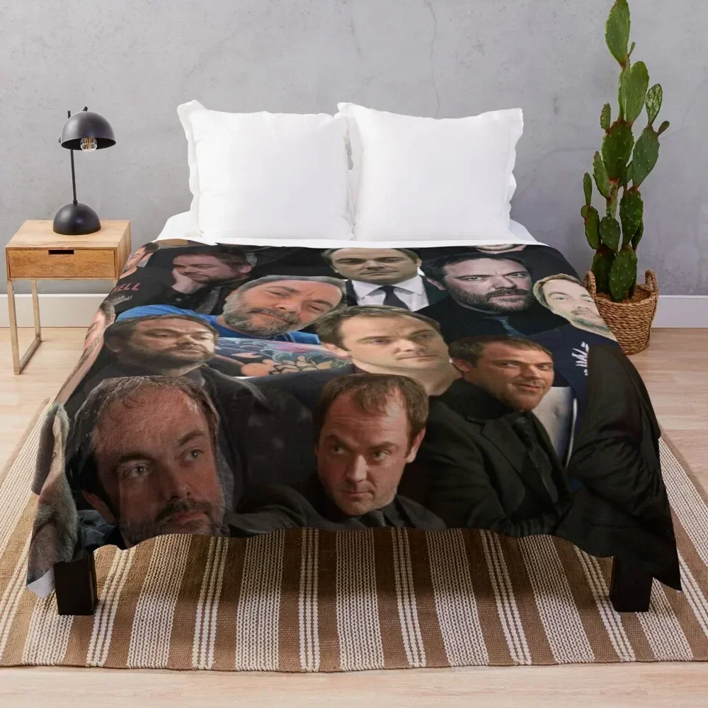 

Mark Sheppard photo collage Throw Blanket