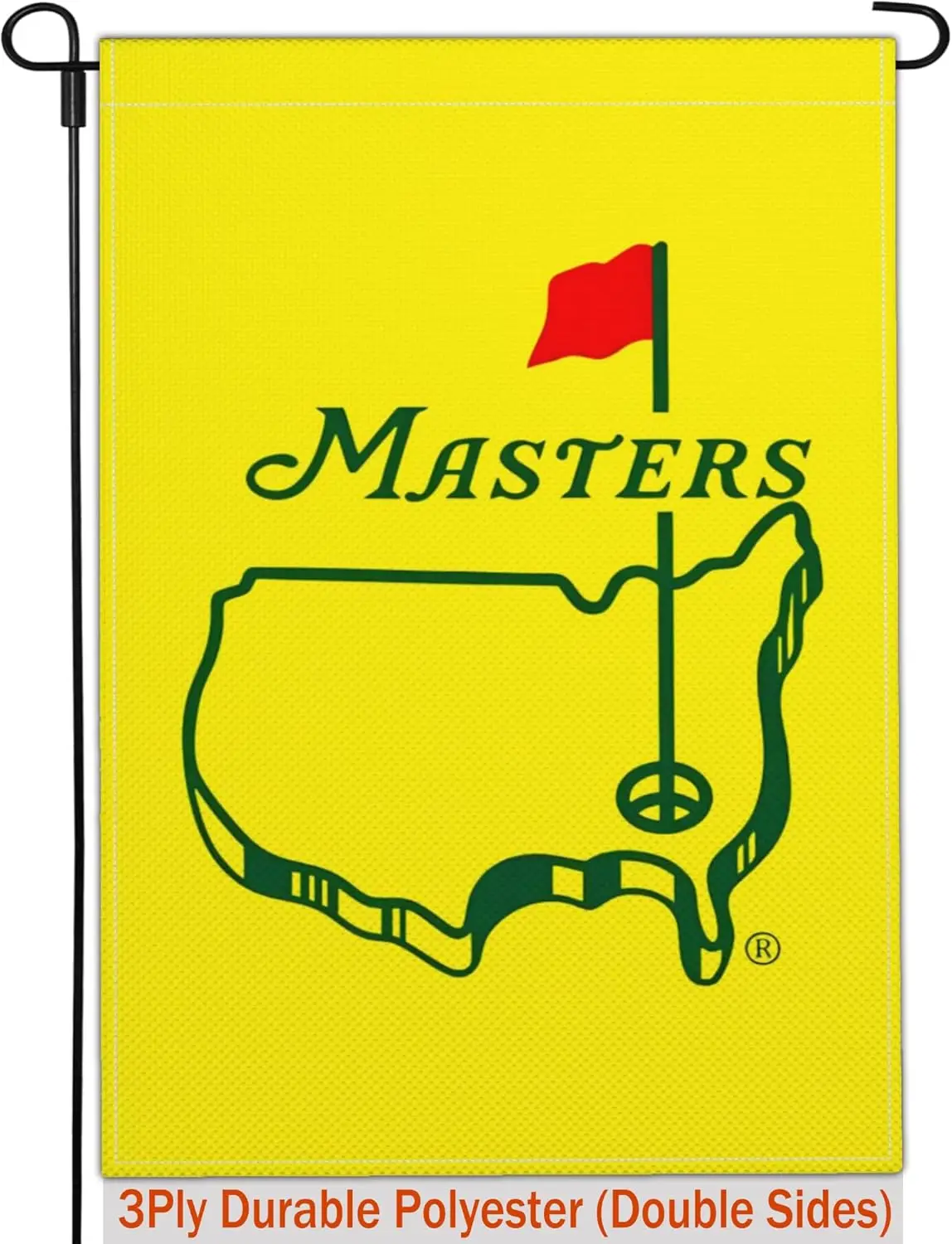 NIAMHYT Masters Flag Golf Garden Flag 12x18 Inch Double Sided 3Ply Polyester Home Yard Party Decorations Indoor Outdoor Patio La