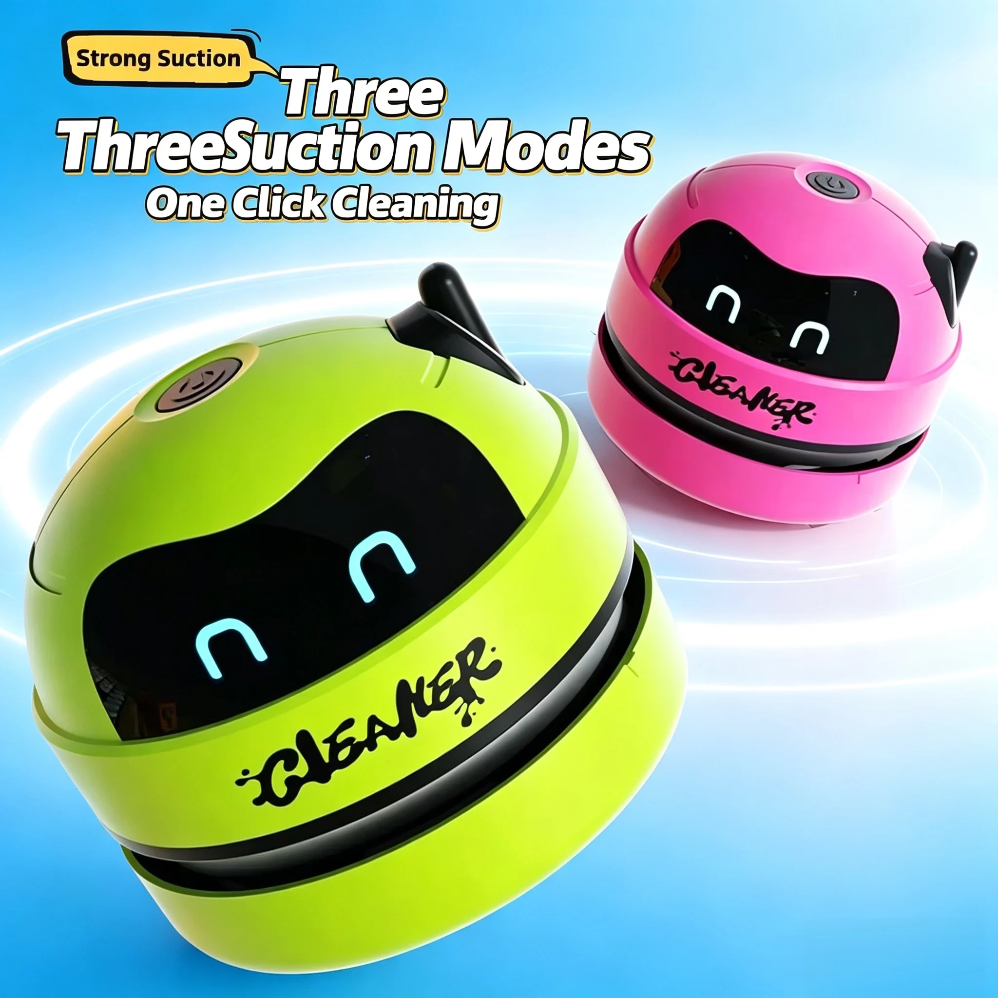 Mini Desktop Vacuum Cleaner For Eraser Dust - Cartoon Mini Desktop Stofzuiger, Draagbare Handstofzuiger,