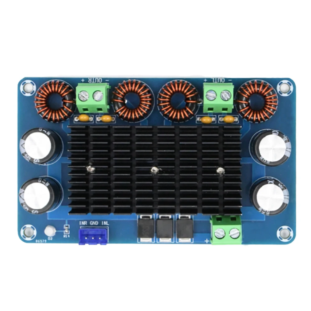 XH-A284 150W+150W Two-Chip High-Power Digital Amplifier Board Module Stage Audio Amplifier Board Power Supply DC12-28V