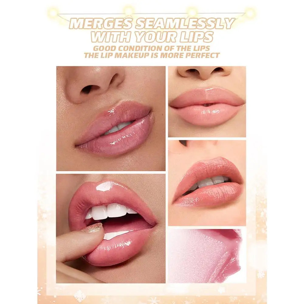 Coffret cadeau de baume à lèvres de Noël – Brillant à lèvres à couleur changeante, soin hydratant et hydratant, bas pour femmes et filles, 3 pièces