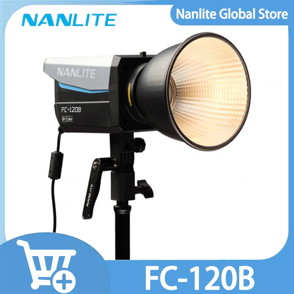 

Nanlite FC-120B 145W Bi-Color LED Spotlight 2700K-6500K Photography Lighting Fill Light for Video Studio Live Outdoor