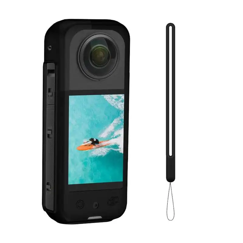 For Insta360 X3 Silicone Cover Body Lens Non-slip Body Silicone Protective Cover For Insta360 X3 Silicone Case Accessory