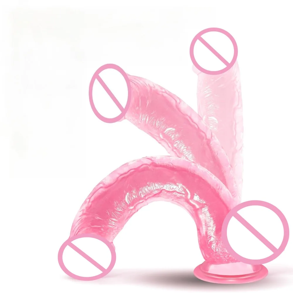 4 Sizes Realistic Dildo Jelly Waterproof with Strong Suction Cup for Lifelike G Spot Clitoral Huge Dildo for Women Adult Sex Toy