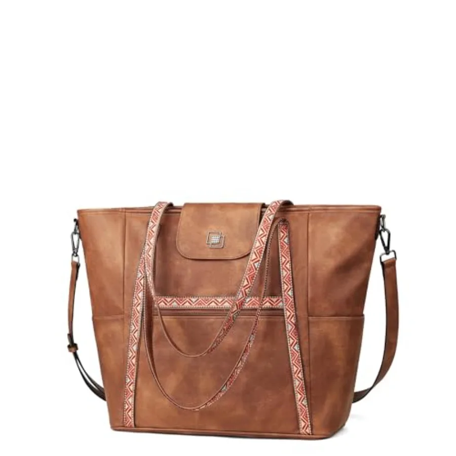 

Large Laptop Tote Bag for Women Designer Leather Laptop Bag Fashion Travel Backpack Purse Shoulder Handbag