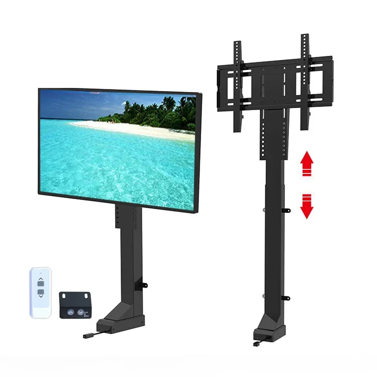 Automatic TV Mount Lift For 32 Inches To 70 Inches TV Height Adjustable Up Automatic TV Lift With Remote Controller