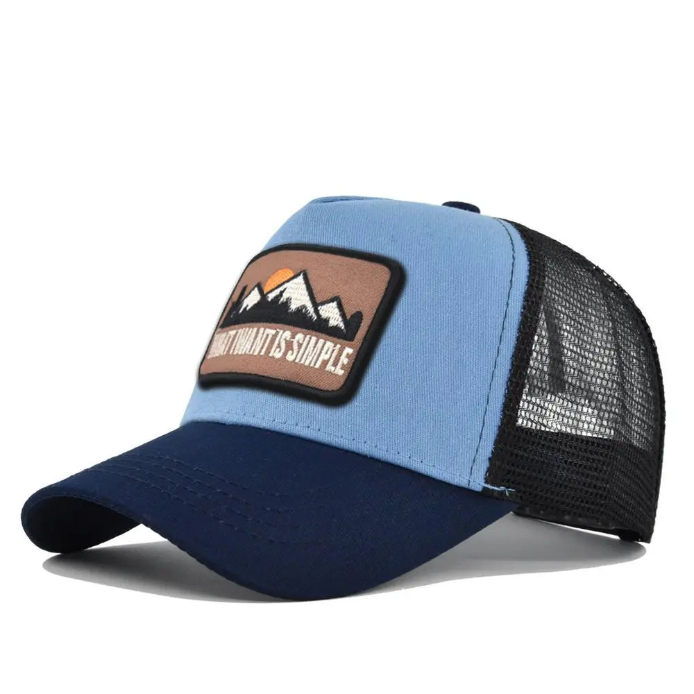 Кепка с вышивкой Hill, сетчатая бейсболка с вышивкой животных, модная унисекс шляпа от солнца для отца водителя грузовика