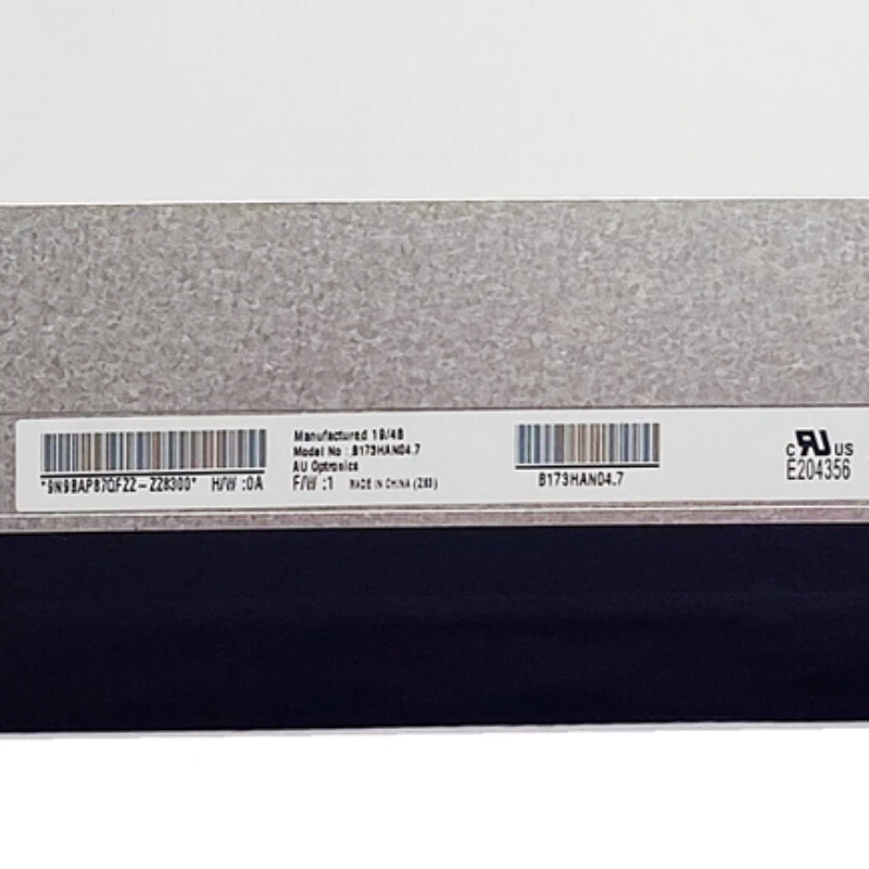 

B173HAN04.7 45% NTSC 120Hz NV173FHM-NX1 for MSI MS-17F2 ASUS FX706LI FX706IU Matrix Display Laptop LCD Screen EDP 40 Pins
