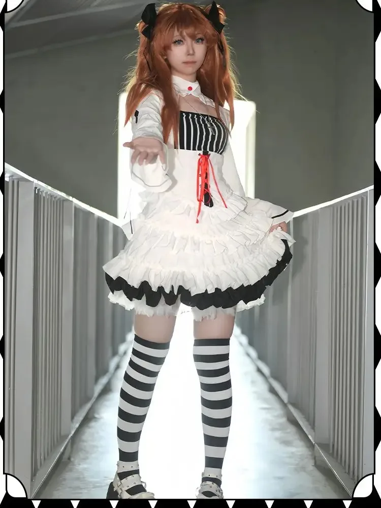 أزياء أسوكا لانغلي سوريو التأثيرية للقرن الجديد إيفانجيليون أزياء الأداء التأثيرية بدلة الرسوم المتحركة الأنيمي