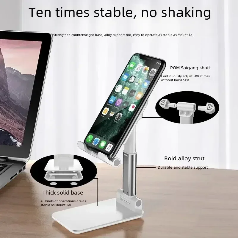 Desk Mobile Phone Holder Stand For iPhone IPad Xiaomi Adjustable Desktop Tablet Holder Universal Table Cell Phone Stand