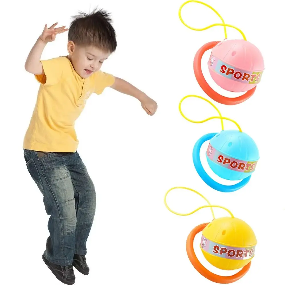 

Foot Hoop Ball Luminous Foot Jumping Ball Skip Ropes Sports Exercise Sports Reaction Training Ball on String Height Growth