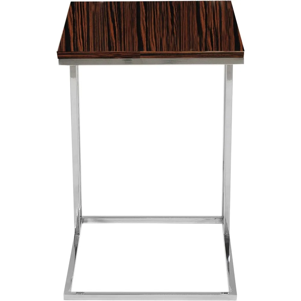 طاولة جانبية للكرسي من خشب القمح مستطيلة - تصميم حديث لمساحات المعيشة المنزلية #4