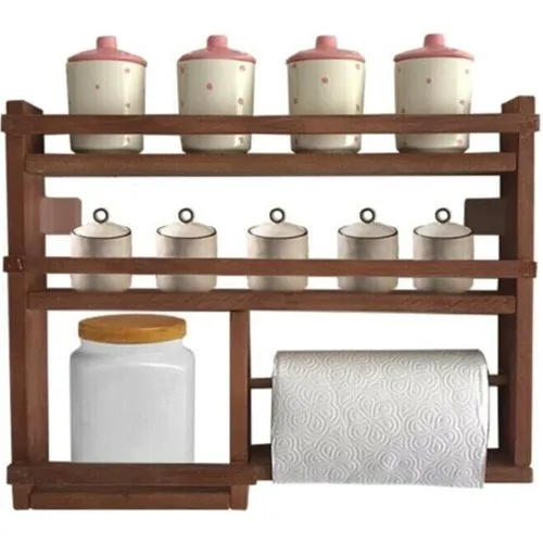 Mywondry Spice Rack Wooden Kitchen Rack Model 60