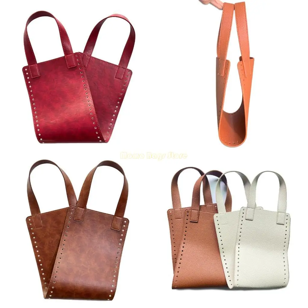 

X90D PU Leather Bag Bottoms Handles Crochet Craft Supplies For Top Handle Bags