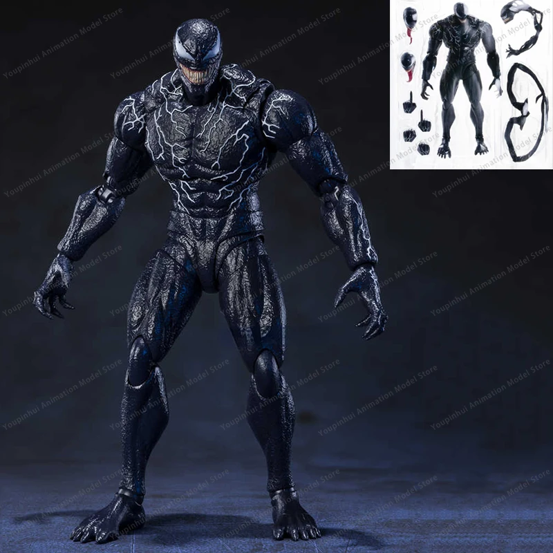 In Stock Character Venom SHF Model Venom Symbiote Spider-Man Action Figure Carnage Begins Statue Toy Decoration Gift