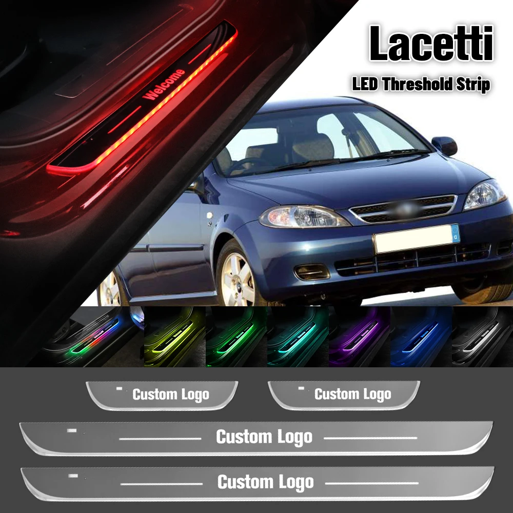 

For Chevrolet Lacetti 2005-2011 Car Door Sill Light Customized Logo LED 2008 2009 2010 Welcome Threshold Pedal Lamp Accessories