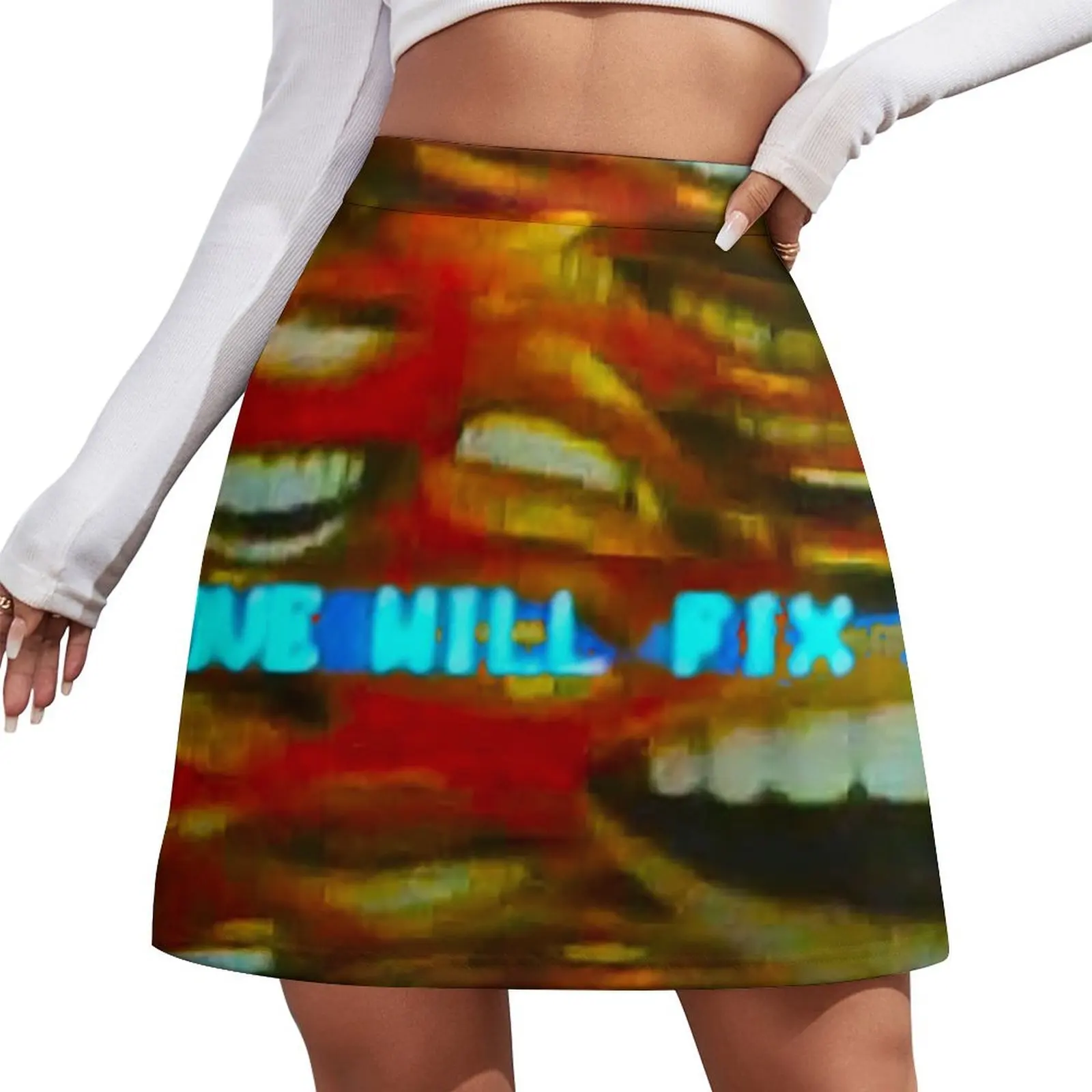 

love will fix it Mini Skirt Korean skirts extreme mini dress women's skirts trend 2025 skorts for women Mini Skirt