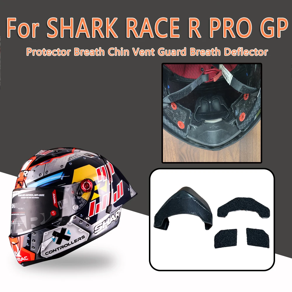 Helmet Nose Guard Nose Protector Breath Chin Vent Guard Breath Deflector Chin Rete For SHARK RACE R PRO GP