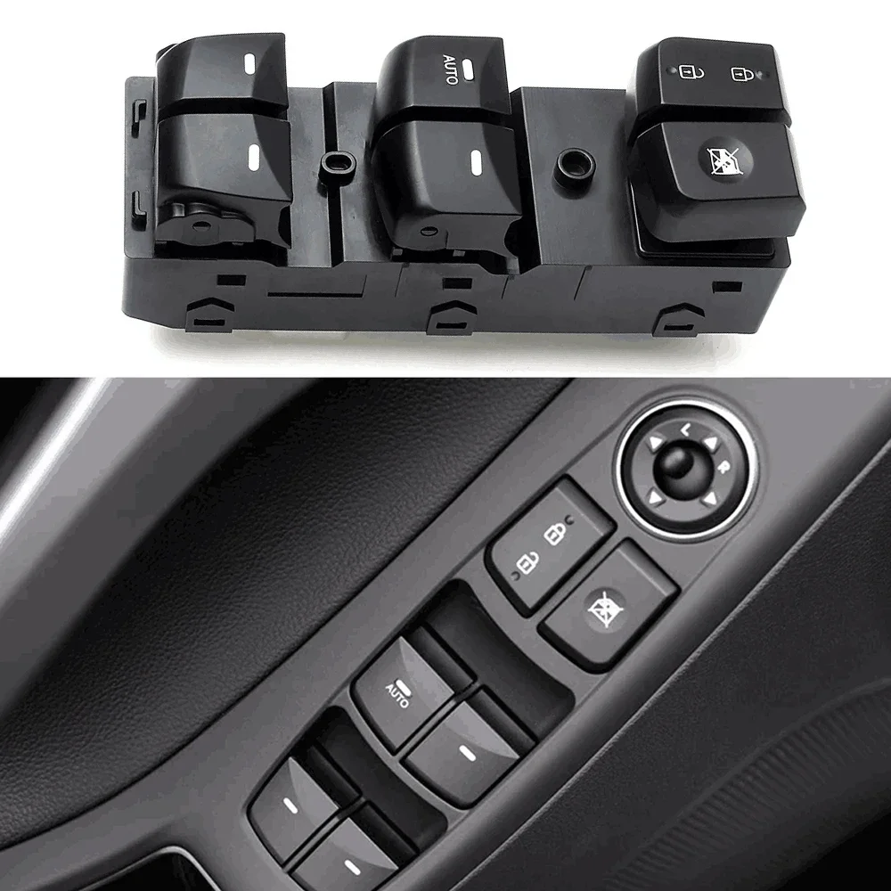 

Electric Power Window Master Control Switch Glass Lifter Button Panel for 2012 2013 2014 2015 2016 Hyundai Elantra 93570-4V000