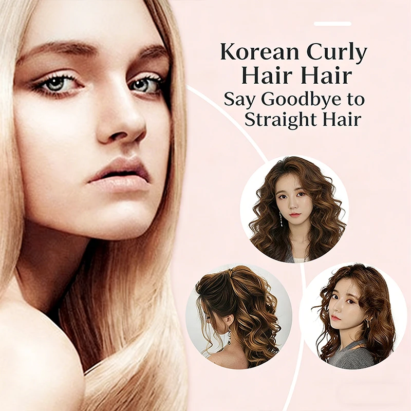 KEMEI KM-1717 Electric Curling Iron for Women  Temperature Control Ceramic Hair Protecting Curler Home Use Styling Tool