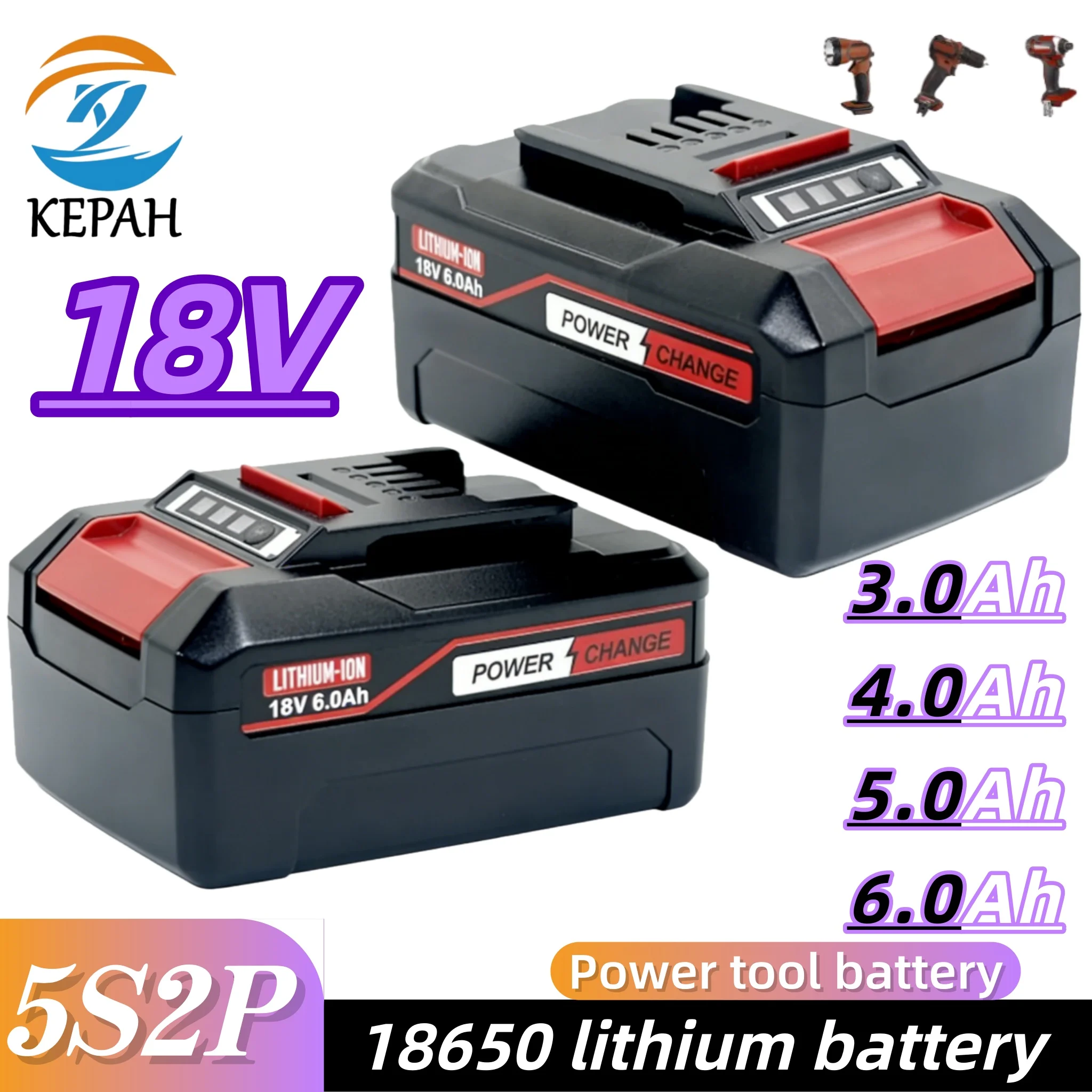 

Литиевая аккумуляторная батарея 18В 3.0-6.0Ач | Перезаряжаемая для X-change PX-BAT4 4511437