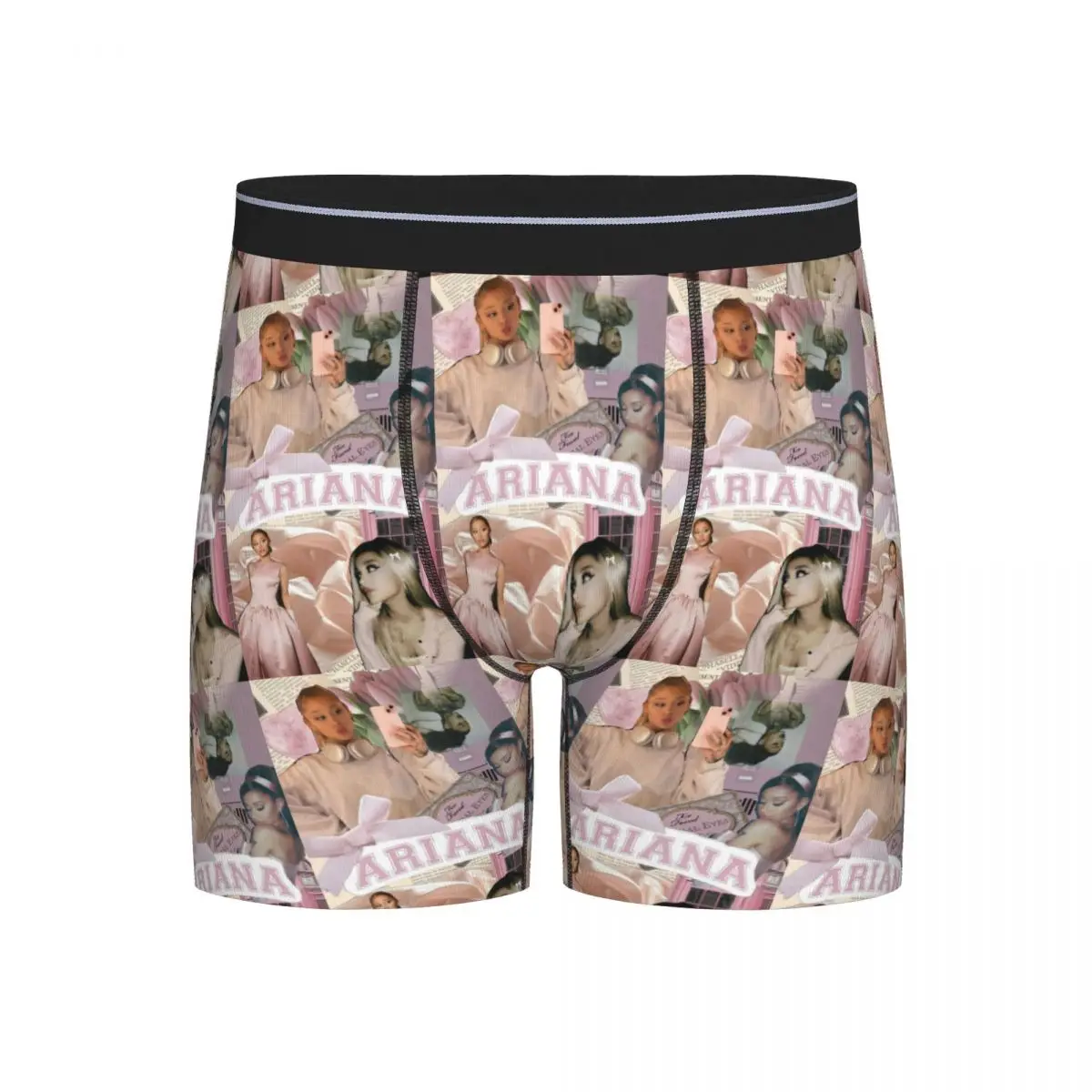 

Long Boxer Underpants Shorts Ariana Grande Singer Panties Men's Breathable Underwear for Homme Man Boyfriend Gift