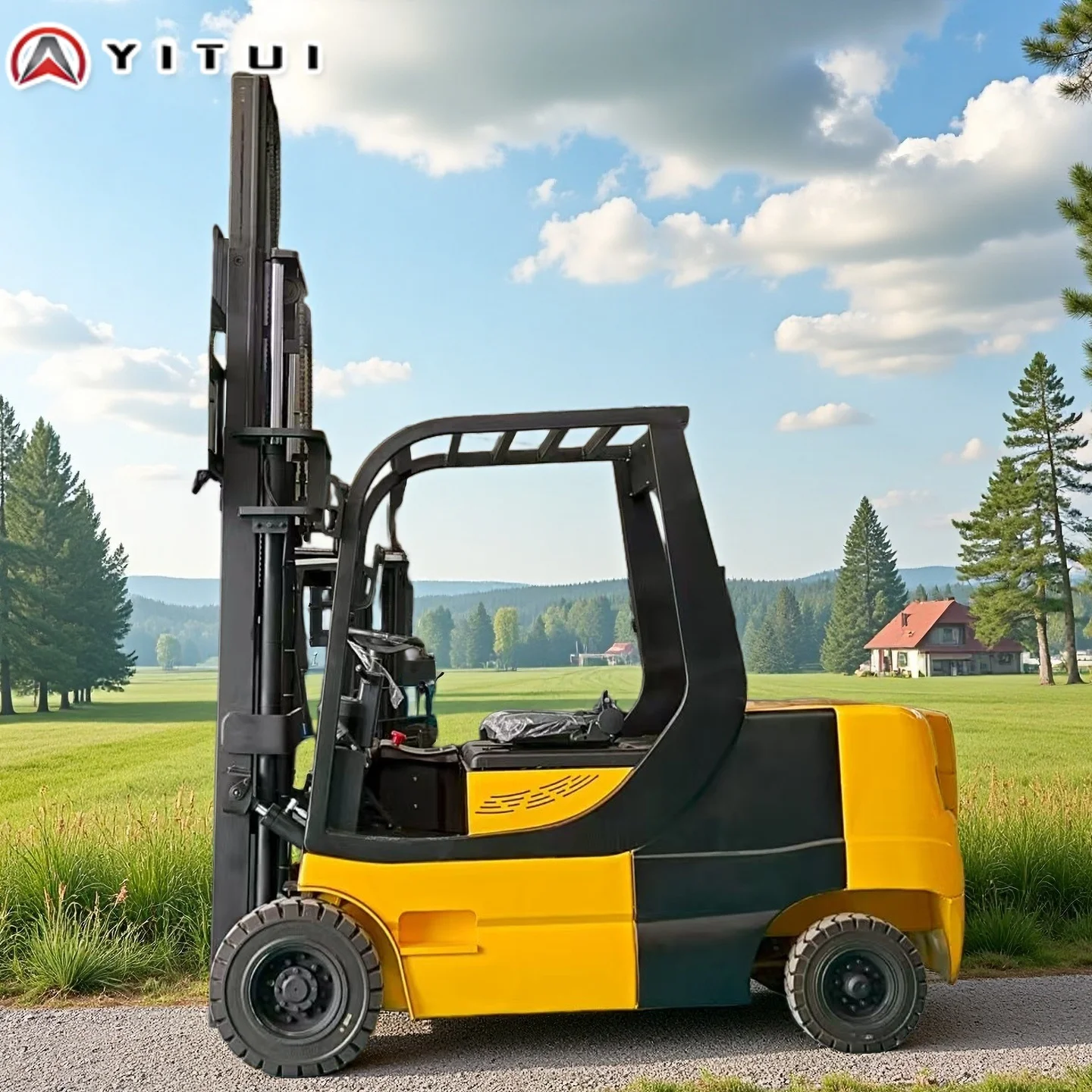 رافعة شوكية 1-3.5 طن محرك إيبا الكهربائي مخصص لرافعة شوكية ملونة مستودع رافعات شوكية رخيصة مع المرفقات