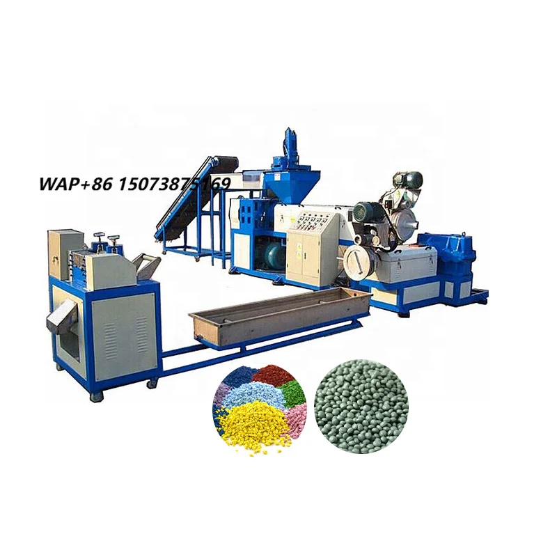 Waste Recycling Pelletizer Plastic Granule Production Line Plastic Granulator for Sale