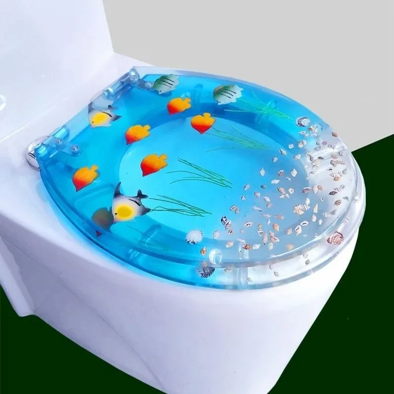 UVO-Type Thickened Resin Toilet Seat Lid for Old Toilets, Heavy-Duty, Non-Slip, Easy Install