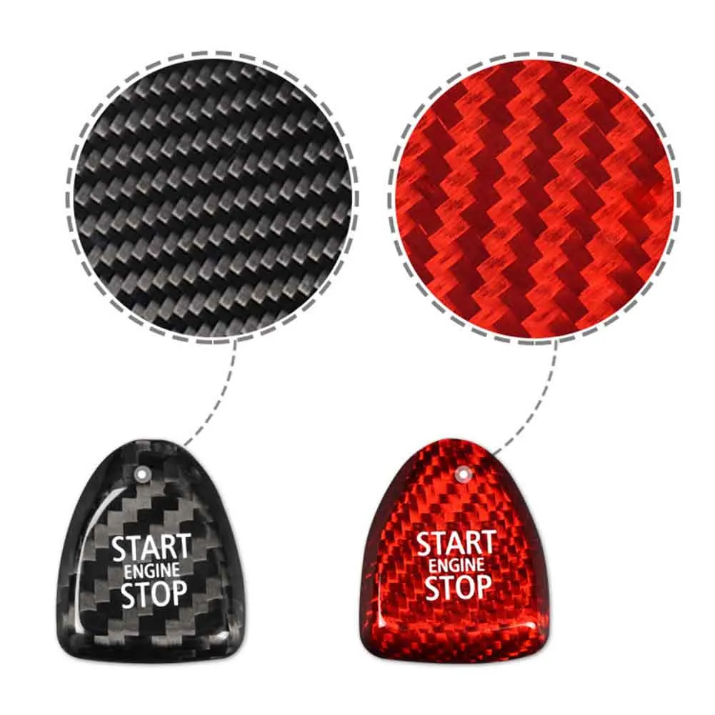 Engine Keyless Start Button Cover Carbon Fiber Car Sticker Trim For BMW Mini Cooper F Models F54 F55 F56 F57 2014-2019/F60 16-19