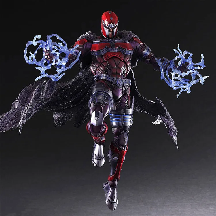 New 26cm Play Arts Marvel X-Men Magneto Max Eisenhardt Pvc Action Figure Anime Collectible Model Toy For Surprise Gift