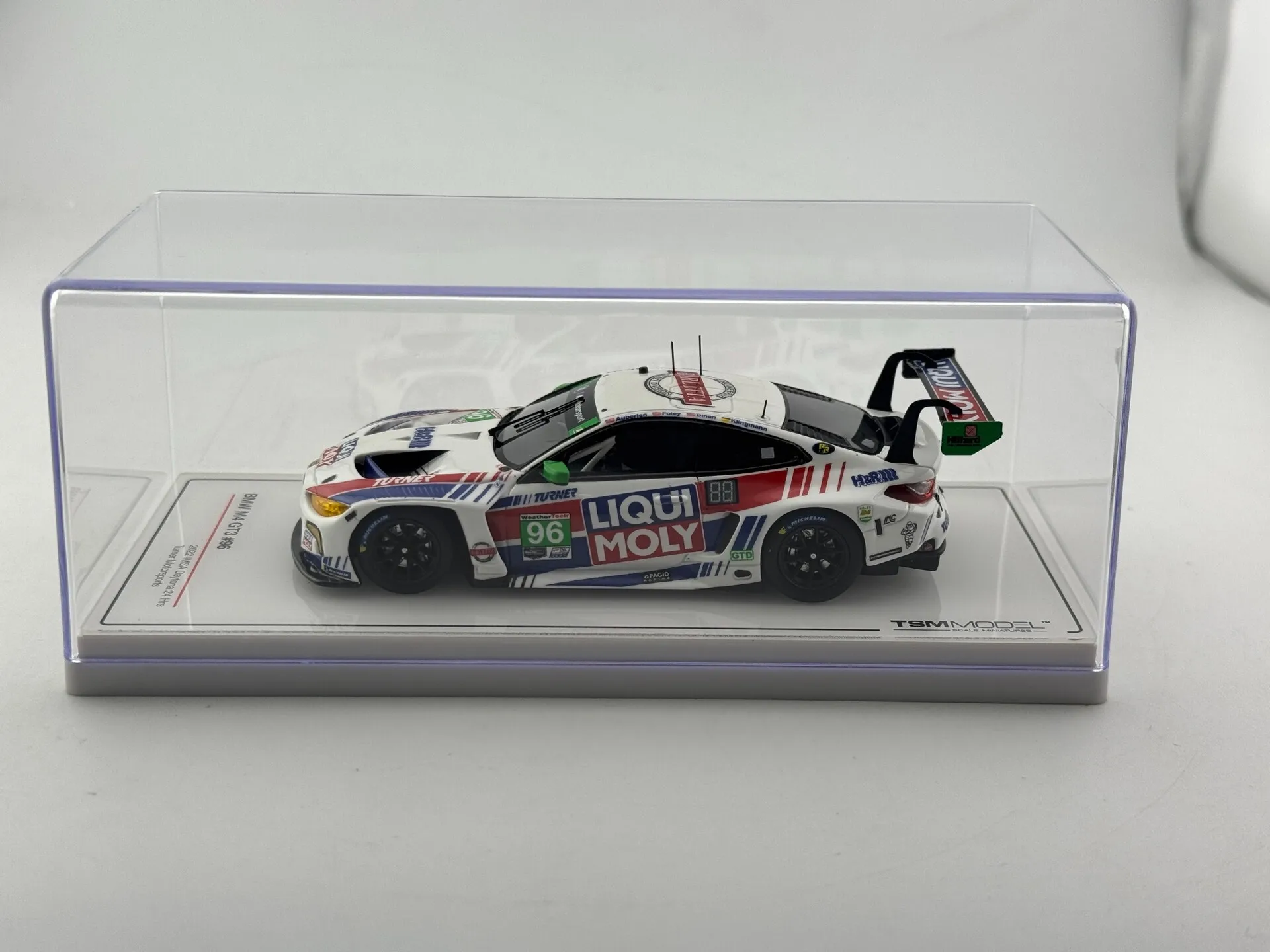 No Color Box TSM 1/43 Scale BMW M4 GT3 #96 Car Model