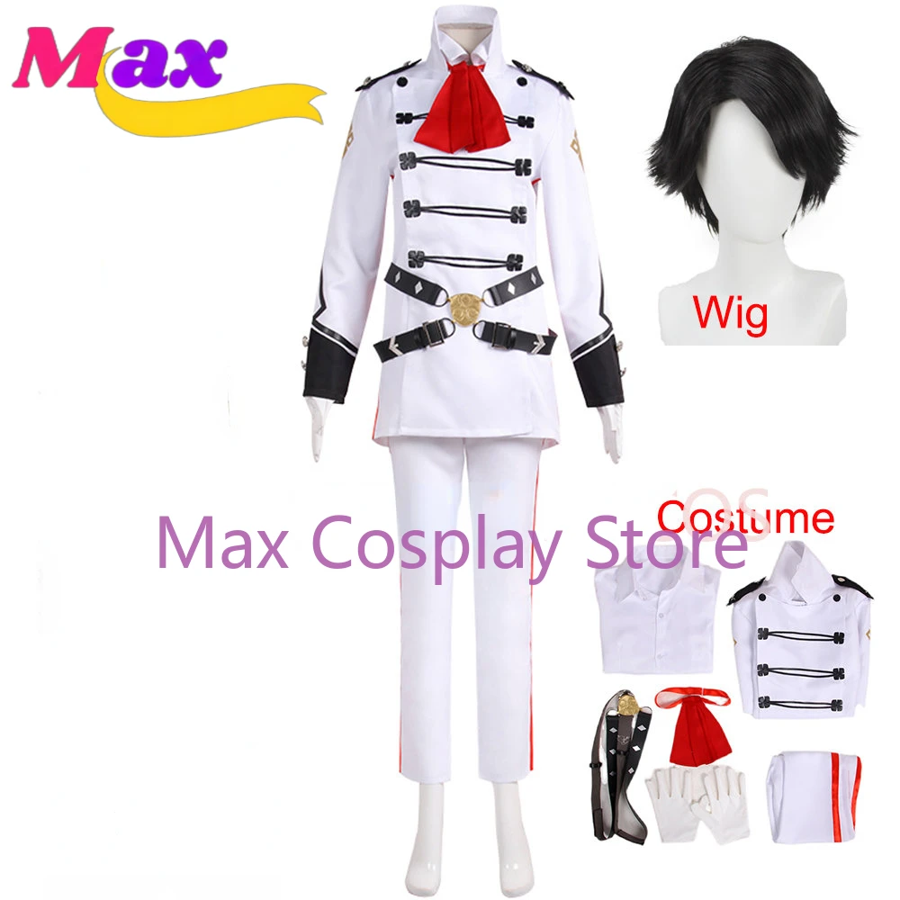 Max  Kazuma Asogi Kazuma White Suit Christmas Party Halloween Uniform Outfit Adult Cosplay Costume Clothes NZ