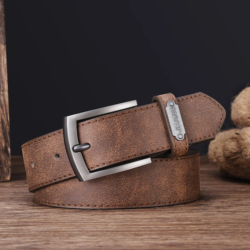 Lässiger Herren-Gürtel mit Dornschließe, modisches Business-Accessoire, Designer-Gürtel in Übergröße, vielseitig einsetzbar für Jeans, Kleider und Freizeitkleidung – Detail 7