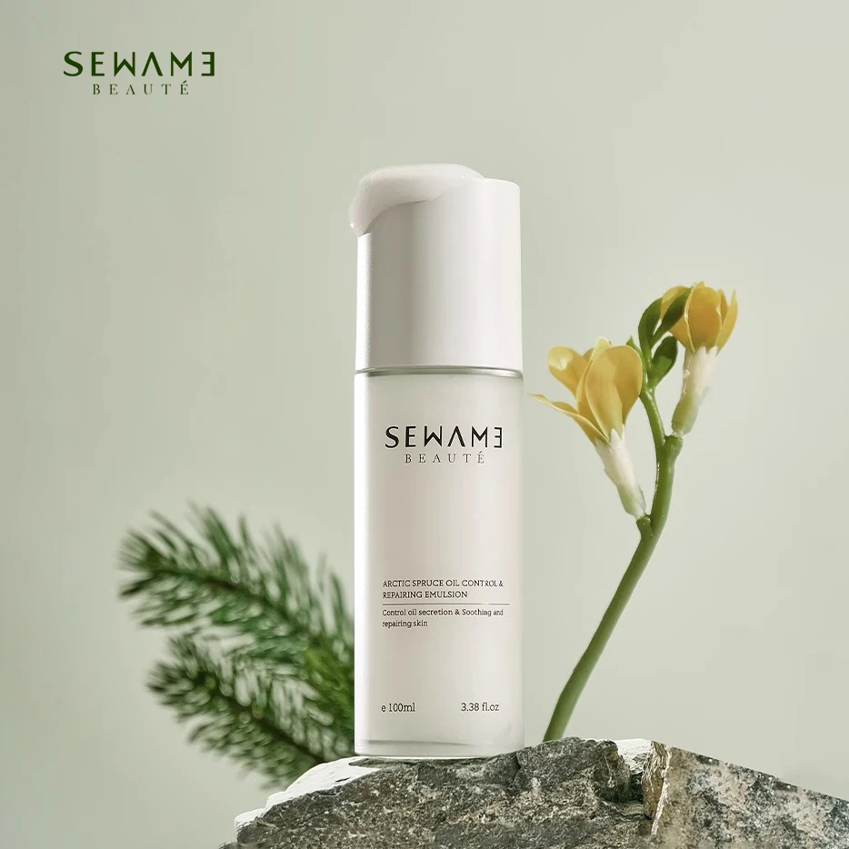 مستحلب شقي من شجرة التنوب القطبية للتحكم في الزيوت وترطيبها وإصلاح البشرة الحساسة والجلد الدهني جوهر الحليب المنعش #1