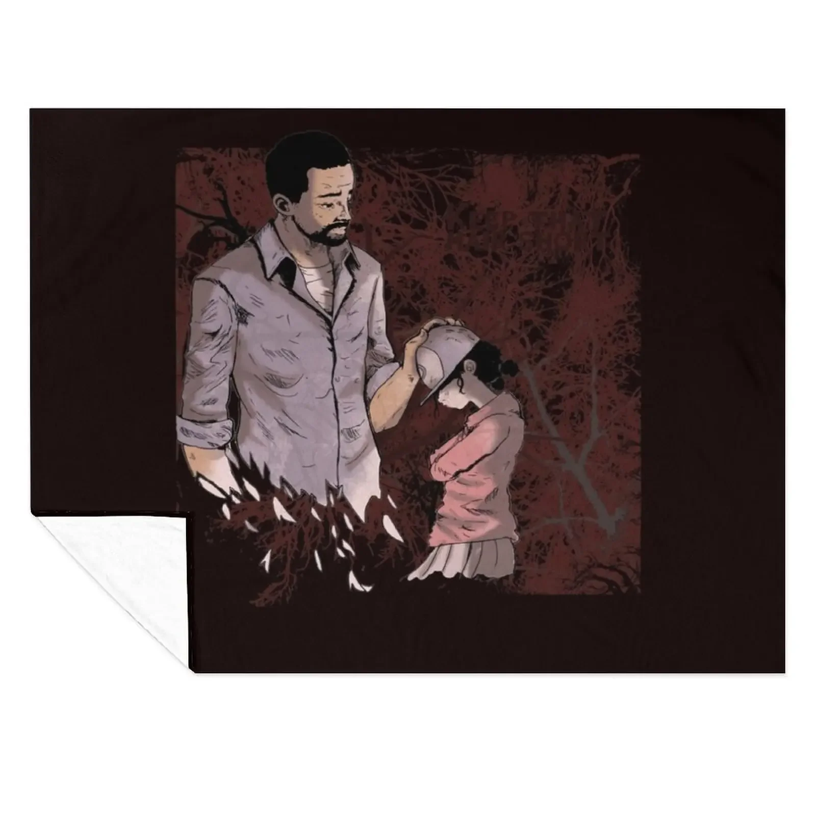 

Walking Dead Lee and Clementine Throw Blanket Travel For Baby Warm christmas gifts Blankets