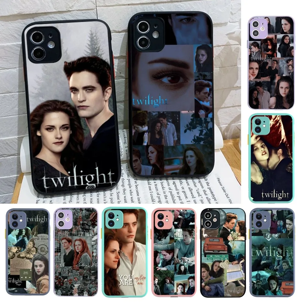 TV Twilight Isabella Edward Cullen Phone Case For iPhone 14 X XR XS 7 8 Plus 11 12 13 pro MAX 13mini Matte Shockproof Case