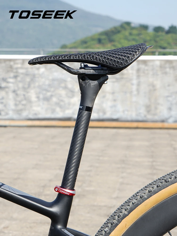 AliExpress TOSEEK Carbon Seatpost MTB/ Road Bike Seatpost 27.2/31.6MM Seat Tube Mountain Bicycle Seating Offset 0mm Cycling Accessories