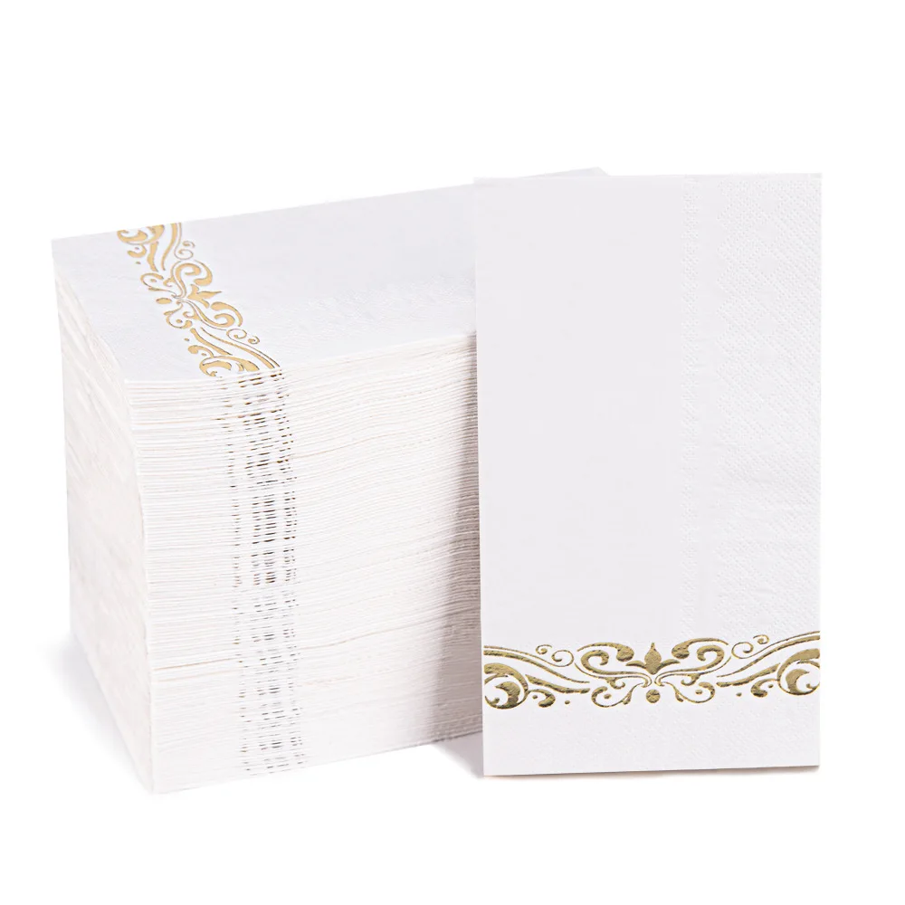 Black and White Butterfly Print Napkin Paper, Simple, 3 Layer, Thick, Home, Restaurant, 3 Ply, 100Pcs