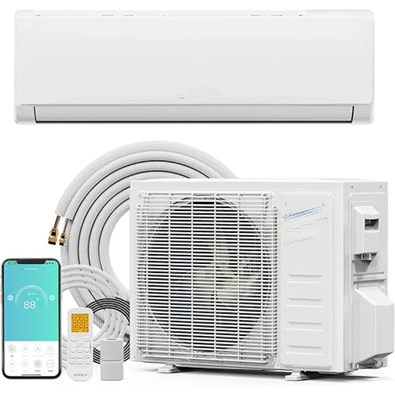 Mini Split Air Conditioner and Heater 9000BTU Wifi.Authenticity guarantee.