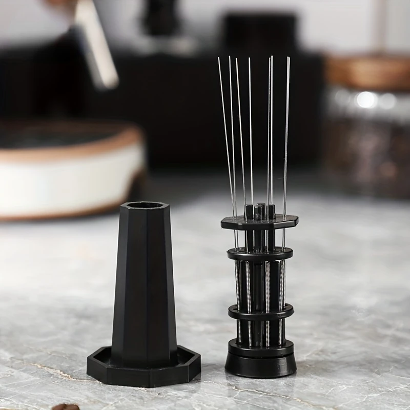 WDT Tool Espresso Distribution Tool Coffee Accessories Espresso Tamper 8 Needles Espresso Coffee Stirrer Tools With Adjustable N