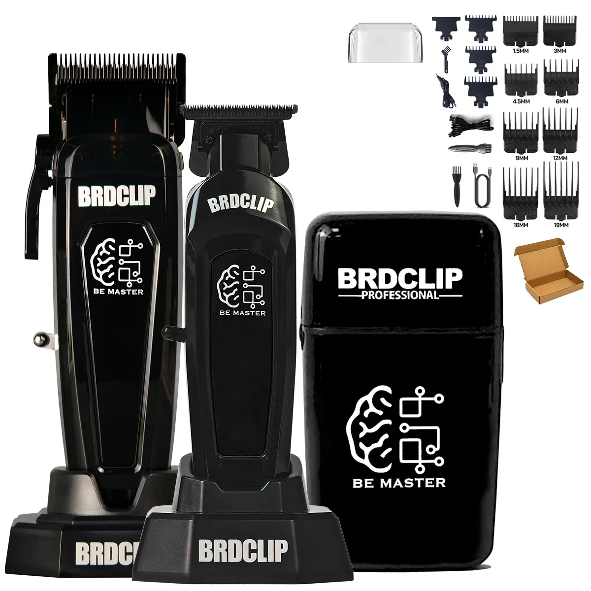 BRD 106 107 609 BRDCLIP Professioneller elektrischer Haarschneider Haarschneider DLC-Klinge mit Basis 7500 U/min 8000 U/min 7000 U/min Friseurset