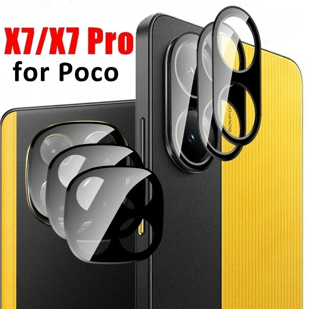 1--5PCS Lens Glas Terug Camera Gehard Glas Protector Film voor Xiaomi PocoX7 Pro/X7 achteruitrijcamera Lens Volledige Cover Krasbestendig