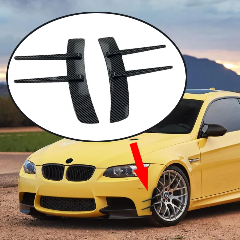 

2 шт., Декоративные крылья для переднего бампера BMW Audi Mercedes Benz