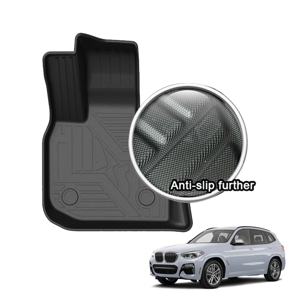 new TPE Car Floor Mats for BMW X3 IX3 2018 2019 2020 2021 2022 2023 Waterproof  Interior Accessories Rubber Car Mats