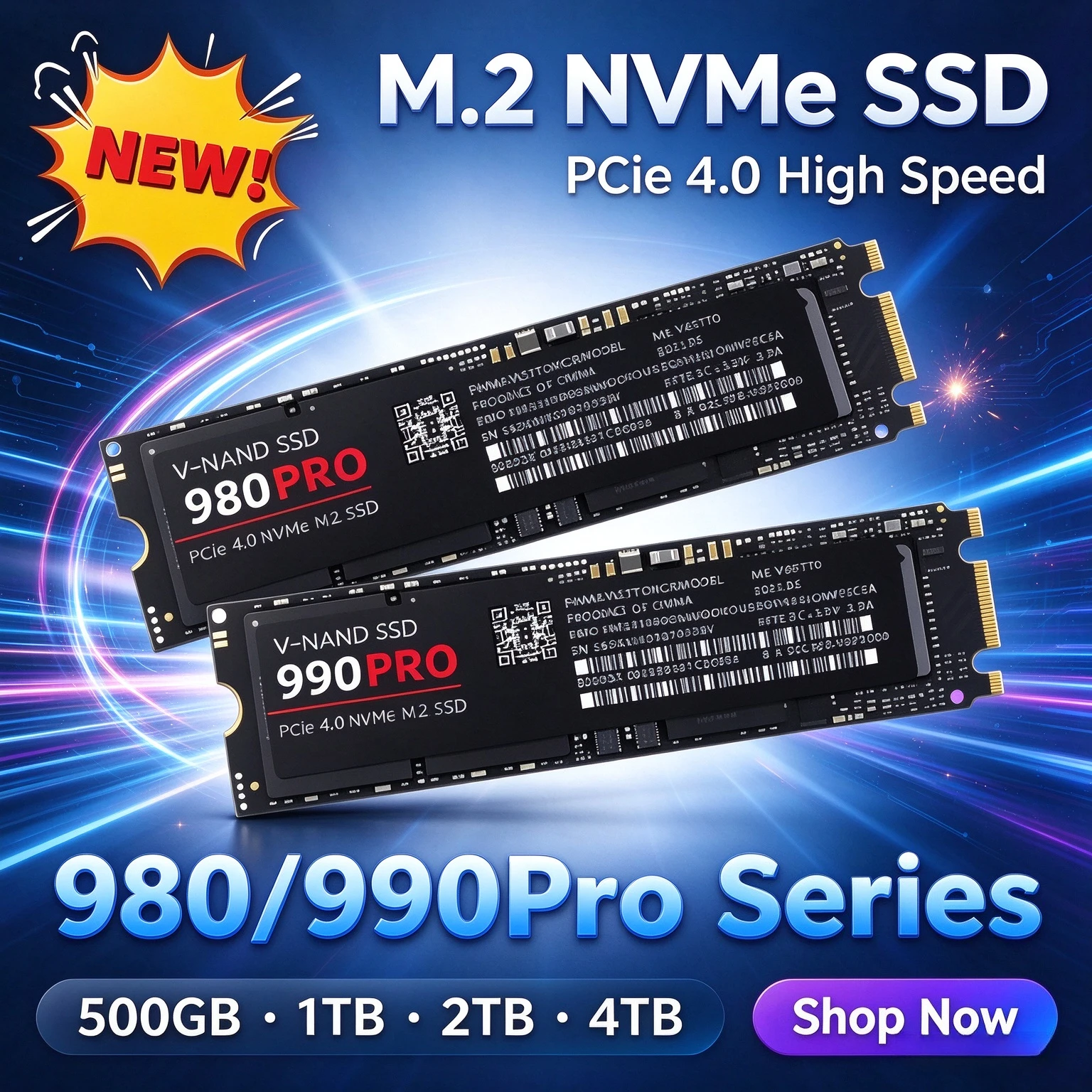 980/990 PRO, disco duro interno NAND de 1 TB, formato M.2 SATA SSD NVME, con transmisión de datos de ultra alta velocidad, para ultrabooks