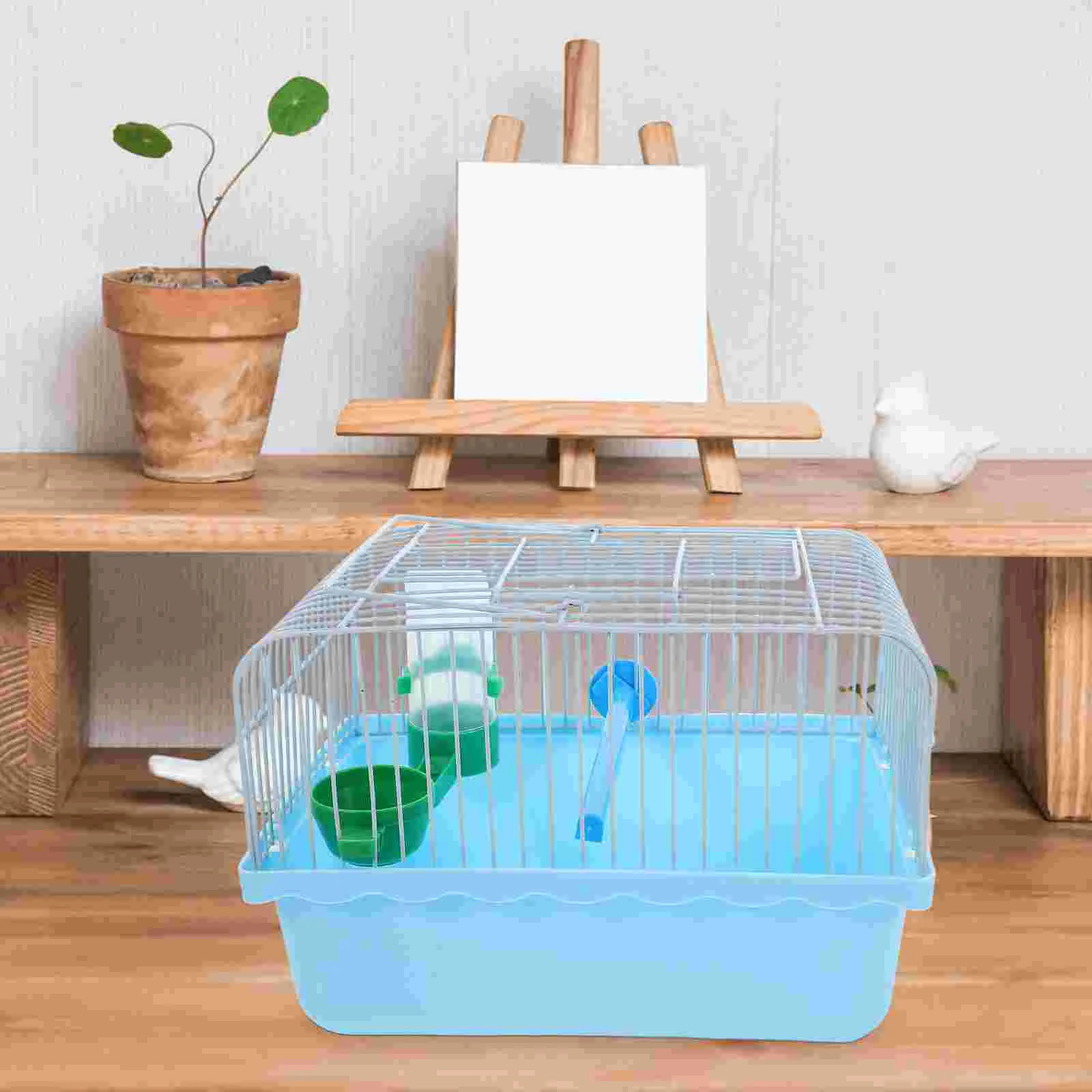 Bird Cage Portable Birdcage Cages for Cockatiels Small Travel Hamster Metal Birdcages Blue Parrot Large