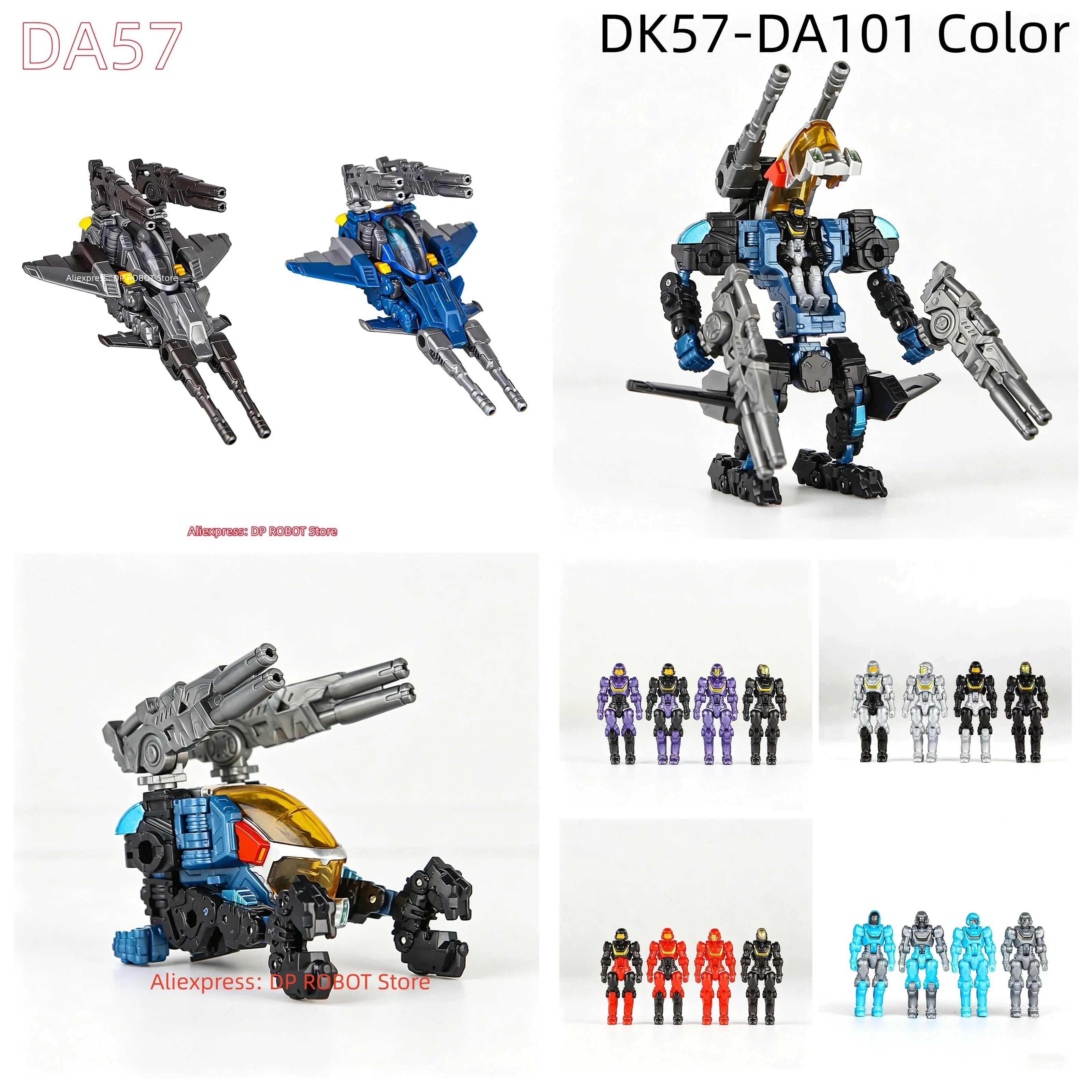 Lost Planet Powered Suit MFT Diaclone DA57 DA-57 DA101 Color Flying Team KO VER Actionfigur