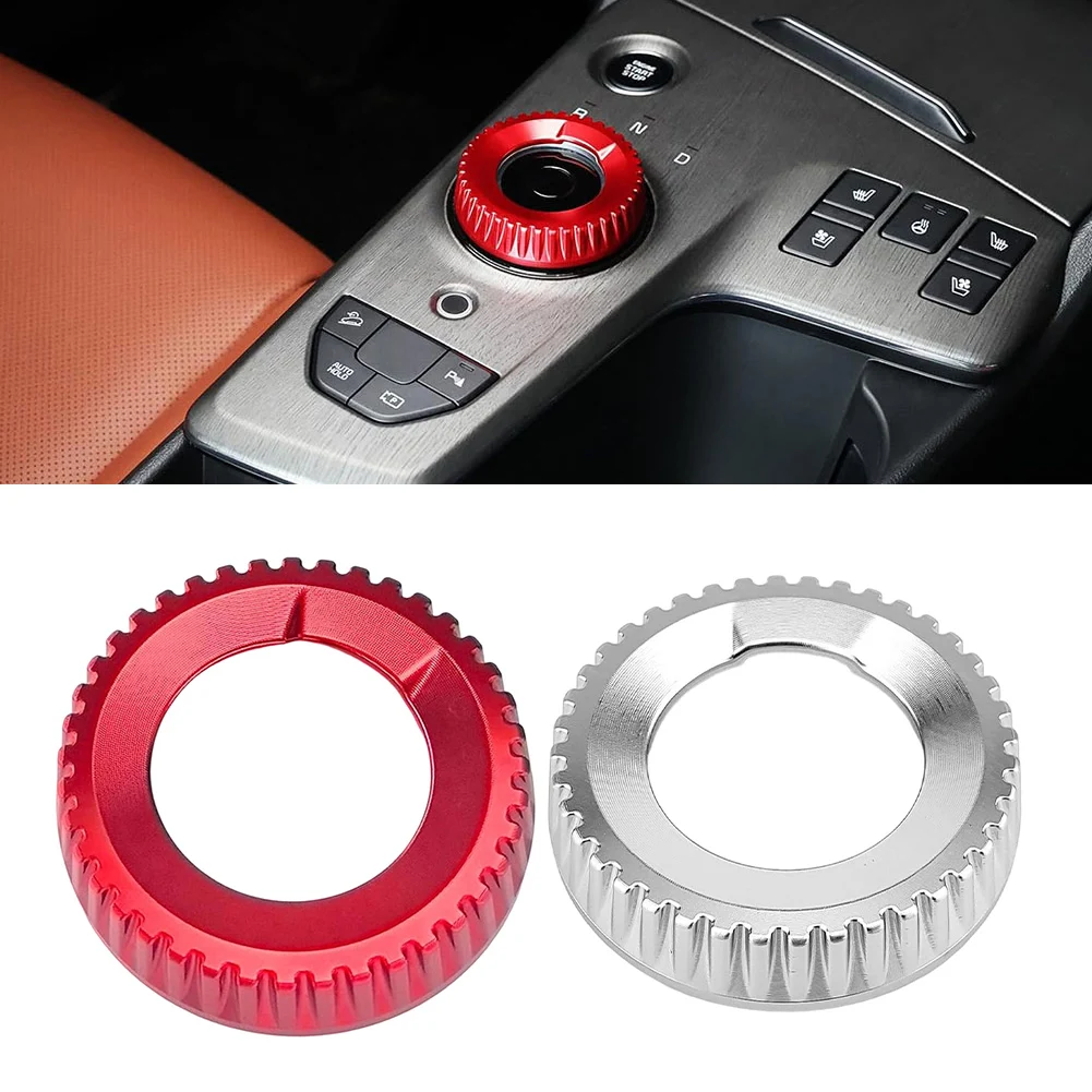 

Car Gear Shift Knob Cover Aluminum Alloy For Kia For Sportage For EV6 For Niro FOR Seltos For Hybrid FOR PHEV Interior Parts