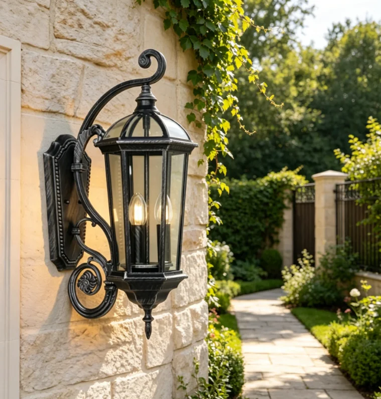 European-style retro wall sconce outdoor waterproof courtyard light villa exterior lighting dining room wall fixture